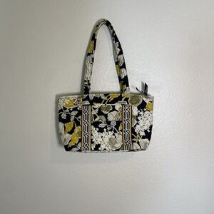 Vera Bradley Handbag Shoulder Purse  Yellow Retired Dogwood‎ Pattern